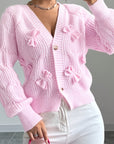 Juniper | Soft Bow-Detail Long Sleeve Cardigan
