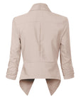 Penelope | Open-Front Draped Blazer