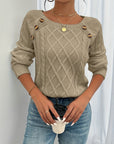 Kathleen | Textured Button Sweater
