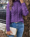 Celeste | Cozy Cable-Knit Turtleneck Sweater