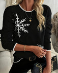 Holly | Snowflake Crewneck Sweater