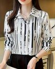 Marcella | Refined Striped Button-Up Shirt