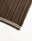 Gideon | Cable-Knit V-Neck Sweater Vest