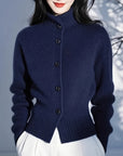 Margot | High-Neck Button Cardigan
