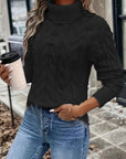 Celeste | Cozy Cable-Knit Turtleneck Sweater
