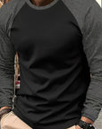 Trevor | Two-Tone Raglan Long-Sleeve Top