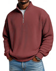 Harlan | Ribbed Quarter-Zip Pullover