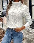 Celeste | Cozy Cable-Knit Turtleneck Sweater