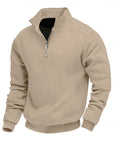 Reginald | Textured Quarter-Zip Pullover