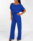 Gwyneth | Elegant Wide-Leg Belted Jumpsuit