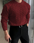 Jonas | Cable Knit Crew Neck Sweater