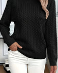 Faye | Cable-Knit Round Neck Sweater