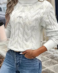 Celeste | Cozy Cable-Knit Turtleneck Sweater
