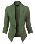 Penelope | Open-Front Draped Blazer