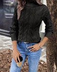 Celeste | Cozy Cable-Knit Turtleneck Sweater