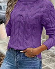 Celeste | Cozy Cable-Knit Turtleneck Sweater