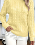 Faye | Cable-Knit Round Neck Sweater