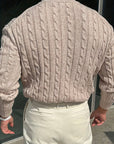 Jonas | Cable Knit Crew Neck Sweater