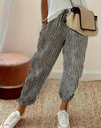 Marley | Striped Wide-Leg Casual Pants
