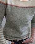 Francesca | Color-Block Boat Neck Sweater