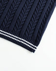 Gideon | Cable-Knit V-Neck Sweater Vest