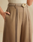 Marlowe | Pleated Wide-Leg Trousers
