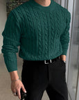 Jonas | Cable Knit Crew Neck Sweater