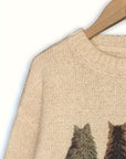 Tamara | Cozy Cat-Print Sweater