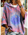 Roberta | Floral Hooded Pullover Hoodie