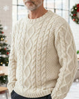 Ellis | Cable Knit Crew Neck Sweater