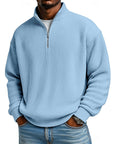 Harlan | Ribbed Quarter-Zip Pullover