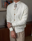 Arthur | Ribbed Button-Up Cardigan