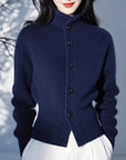 Margot | High-Neck Button Cardigan