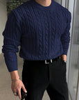 Jonas | Cable Knit Crew Neck Sweater