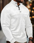 Sterling | Textured Stand-Collar Pullover