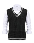Gideon | Cable-Knit V-Neck Sweater Vest
