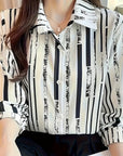 Marcella | Refined Striped Button-Up Shirt