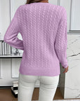 Faye | Cable-Knit Round Neck Sweater