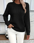 Faye | Cable-Knit Round Neck Sweater