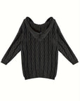 Florence | Relaxed Cable-Knit V-Neck Sweater