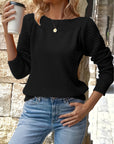 Maisie | Openwork Sleeve Sweater