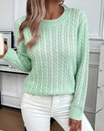 Faye | Cable-Knit Round Neck Sweater