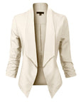 Penelope | Open-Front Draped Blazer