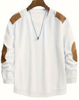 Aaron | Textured Elbow-Patch Pullover
