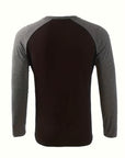 Trevor | Two-Tone Raglan Long-Sleeve Top