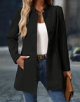 Juliette | Elegant Stand-Collar Button Coat