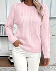 Faye | Cable-Knit Round Neck Sweater