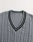 Gideon | Cable-Knit V-Neck Sweater Vest