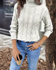 Celeste | Cozy Cable-Knit Turtleneck Sweater