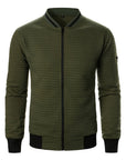 Raymond | Textured Zip-Up Bomber Jacket